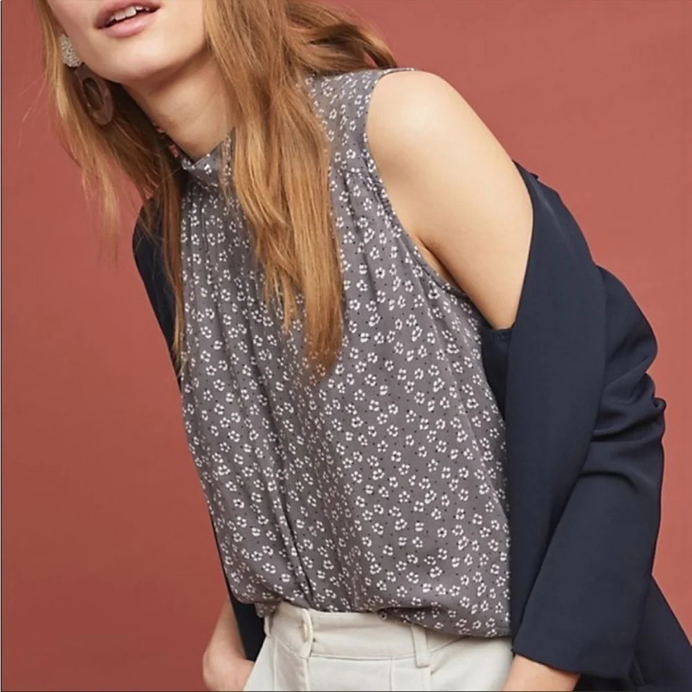 ANTHRO CLOTH AND STONE Liana Floral Blouse